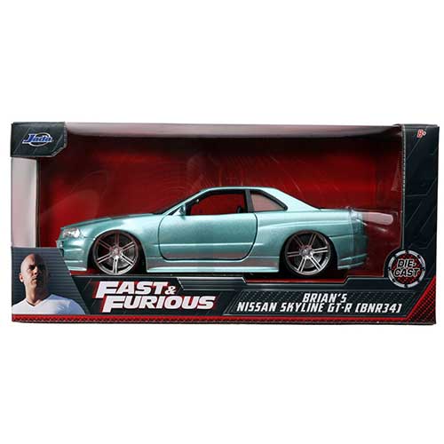 Jada Toys Fast & Furious Brian´s Nissan Skyline GT-R BNR34
