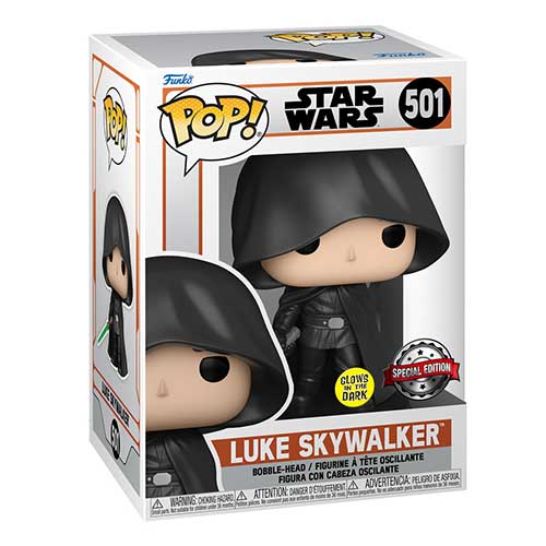 Funko Pop Star Wars The Mandalorian – Luke Skywalker 501 Glows