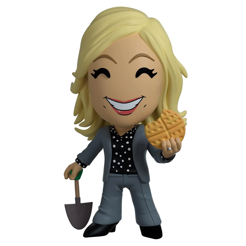 SUPER7 Parks And Recreation – Figura Leslie Knope 9,5 Cm – Action Figure ReAction Wave 1 Con Waffle