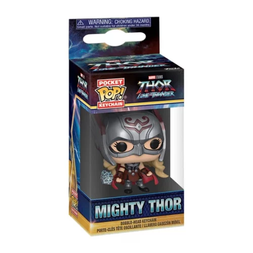 Funko Pop Keychain Thor Love and Thunder – Mighty Thor